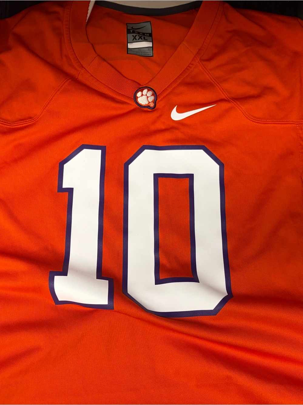 Nike Orange Team Jersey XXL with Black and White Label